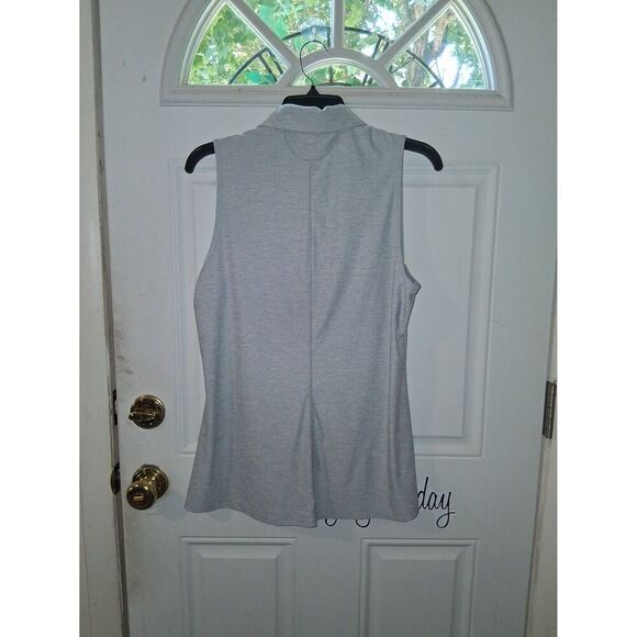 Sleeveless 5 Button Top Under Armour Heatgear Women's Gray XL 14 - Picture 6 of 8